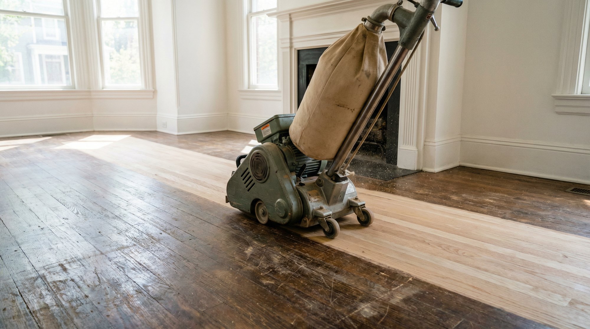 Full hardwood floor sanding and refinishing Toronto dustless